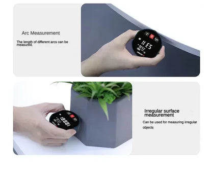 Roller Laser Rangefinder – Dual Mode Distance Meter, Laser & Roll Tape Measure for Home Improvement