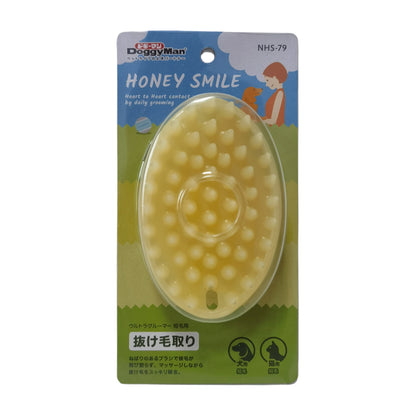 Gentle Silicone Pet Bath & Massage Brush – Hair Removal Comb for Dogs & Cats