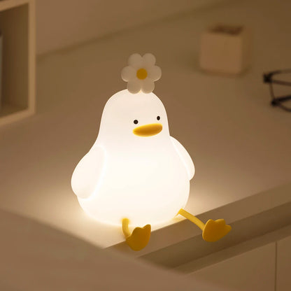 Cute Animal LED Night Light – USB Rechargeable Bedside Lamp for Kids (Panda, Rabbit, More)