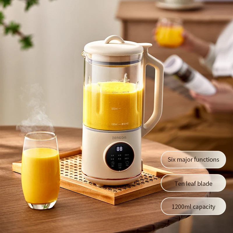 Macchina per latte di soia da 800 ml, frullatore elettrico, frullatore, macchina per latte di soia, macchina per rompere le pareti, macchina per pasta di riso, macchina per la colazione