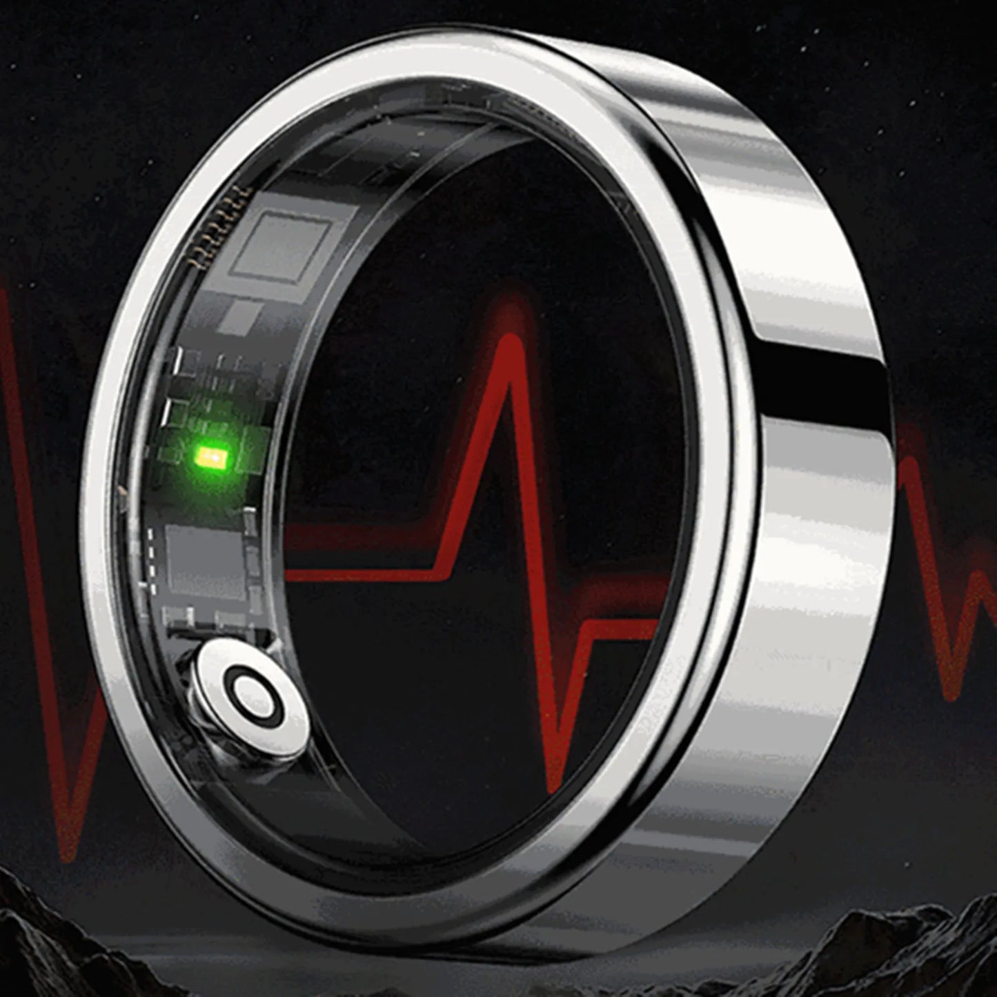Ultra Narrow 6.5mm Smart Ring Heart Rate Blood Oxygen Sleep Sport Remote Control Phone Camera Tiktok Page Turning Waterproof APP