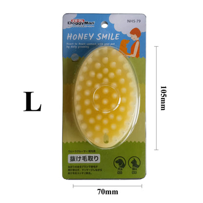 Gentle Silicone Pet Bath & Massage Brush – Hair Removal Comb for Dogs & Cats