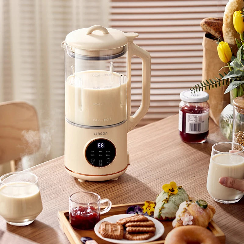 Macchina per latte di soia da 800 ml, frullatore elettrico, frullatore, macchina per latte di soia, macchina per rompere le pareti, macchina per pasta di riso, macchina per la colazione