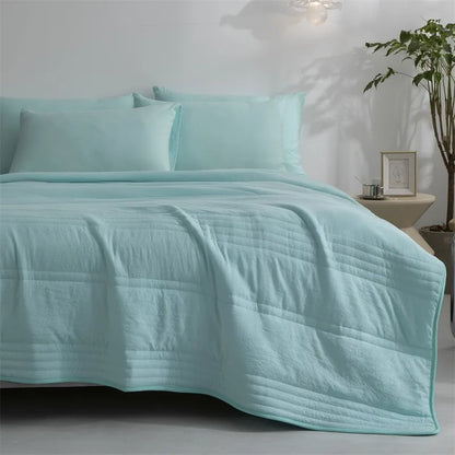 Lightweight Summer Cooling Comforter – Skin-Friendly Air Conditioning Blanket with Soft Fiber Fill