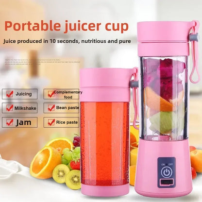 Mini Portable USB Blender – 380ML Rechargeable Juicer Cup for Smoothies & Shakes