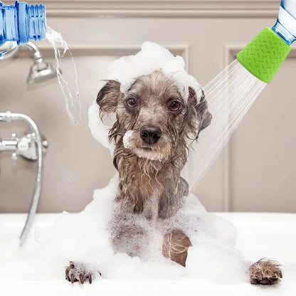 Portable Silicone Pet Shower Head – Outdoor Dog & Cat Bathing Tool – Easy Pet Cleaning Supply