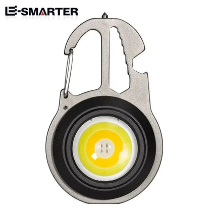 Mini Magnetic LED Work Light – Portable COB Flashlight & Emergency Keychain Tool (500LM)