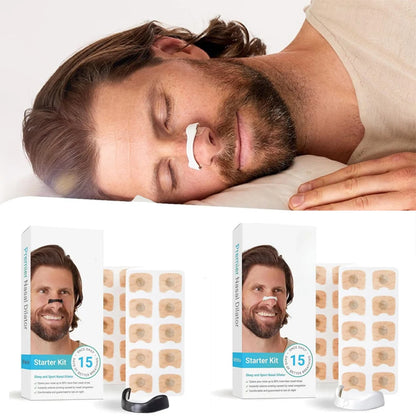 15 Pairs Magnetic Nasal Breathing Dilators Kit – Anti-Snore Nose Clips for Improved Oxygen Intake & Better Sleep