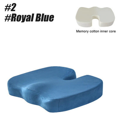 Seat Cushion for Office Chairs - Tailbone Pain Relief Pillow - Ergonomic Posture Support Pad
