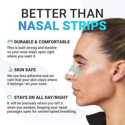 15 Pairs Magnetic Nasal Breathing Dilators Kit – Anti-Snore Nose Clips for Improved Oxygen Intake & Better Sleep