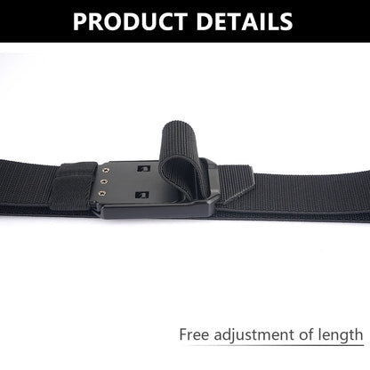 TUSHI Tactical Belt for Men & Women - Aluminium Alloy Quick Release Military Waistband for Outdoor, Hiking & Casual Wear