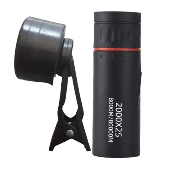 2000X25 HD Monocular Telescope – Compact Portable Waterproof for Travel, Hiking, Camping & Bird Watching