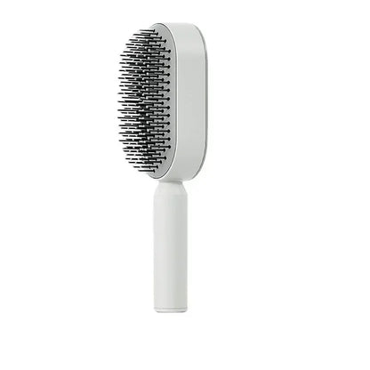 Self Cleaning Hair Brush for Women – One-Key Hair Loss Prevention & Scalp Massage Comb