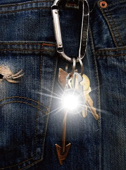 Mini Magnetic LED Work Light – Portable COB Flashlight & Emergency Keychain Tool (500LM)