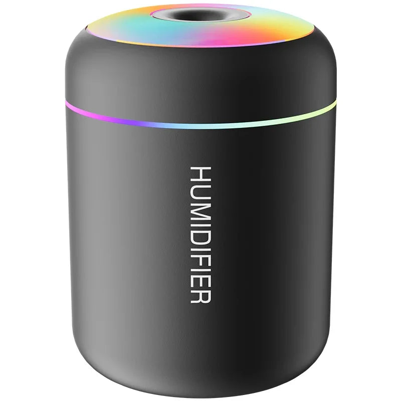 180ML USB Mini Aroma Humidifier – Ultrasonic Diffuser with LED Light for Home, Car & Bedroom