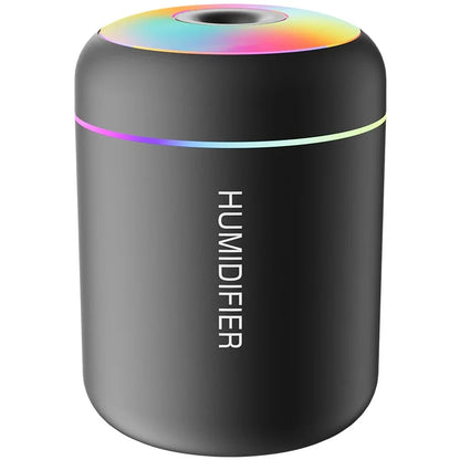 180ML USB Mini Aroma Humidifier – Ultrasonic Diffuser with LED Light for Home, Car & Bedroom