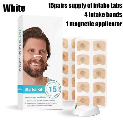 15 Pairs Magnetic Nasal Breathing Dilators Kit – Anti-Snore Nose Clips for Improved Oxygen Intake & Better Sleep