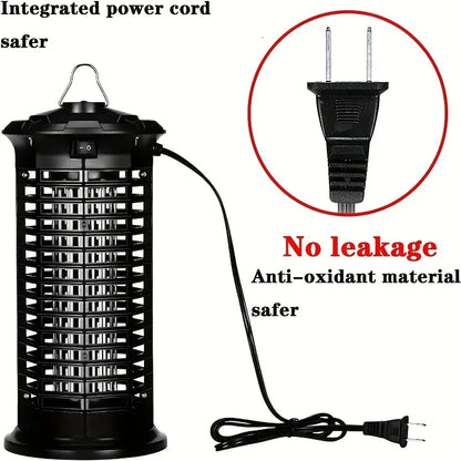 Powerful Outdoor Mosquito Zapper – UV LED Insect Trap with Electric Shock – Safe & Chemical-Free Pest Control