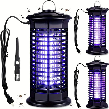 Powerful Outdoor Mosquito Zapper – UV LED Insect Trap with Electric Shock – Safe & Chemical-Free Pest Control