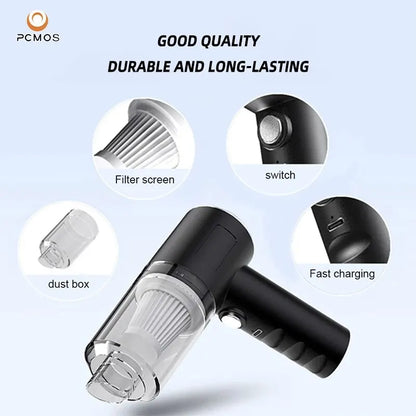 Wireless Vacuum Cleaner – Cordless High-Power Handheld Vacuum for Home & Car with Washable HEPA Filter