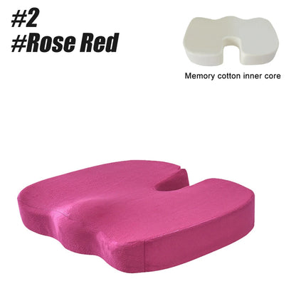 Seat Cushion for Office Chairs - Tailbone Pain Relief Pillow - Ergonomic Posture Support Pad