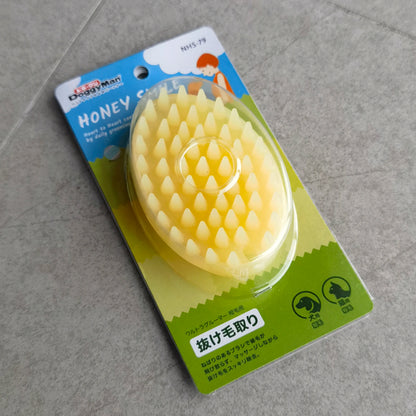 Gentle Silicone Pet Bath & Massage Brush – Hair Removal Comb for Dogs & Cats