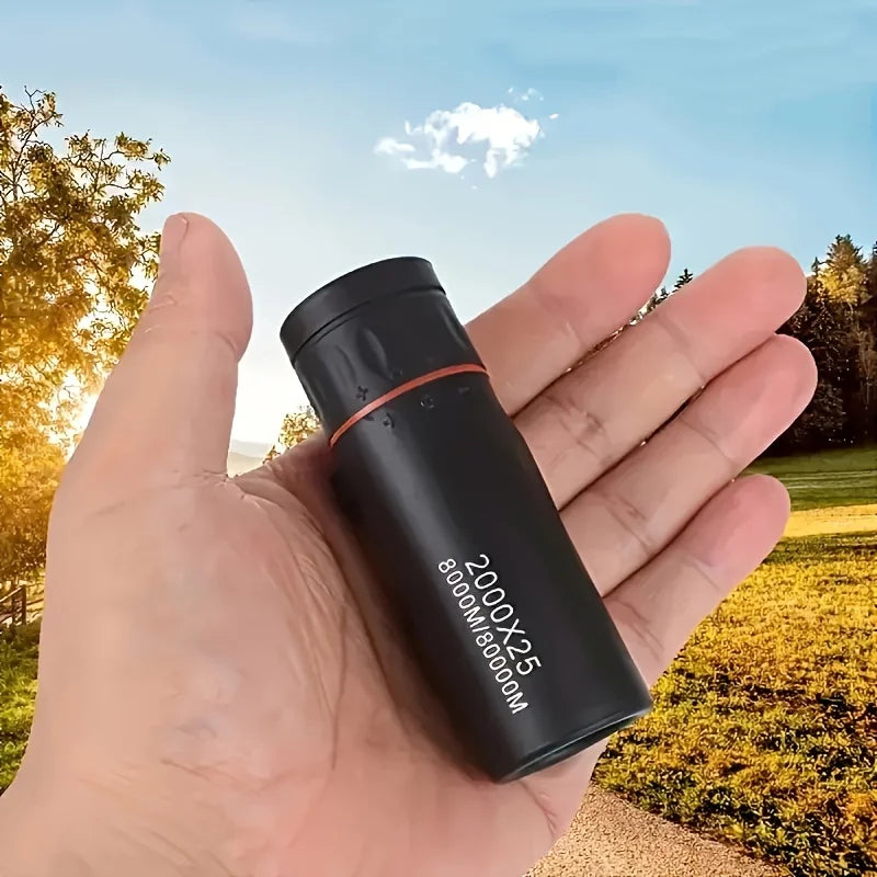 2000X25 HD Monocular Telescope – Compact Portable Waterproof for Travel, Hiking, Camping & Bird Watching