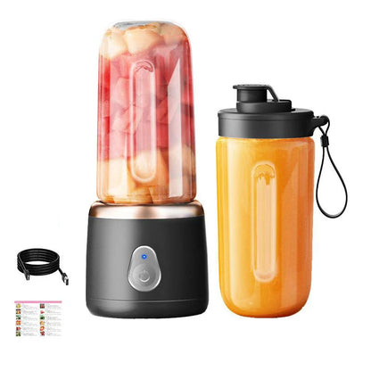 Xiaomi Portable USB Juicer Cup – 400ML Double Cup Fruit Blender for Smoothies, Protein Shakes & More