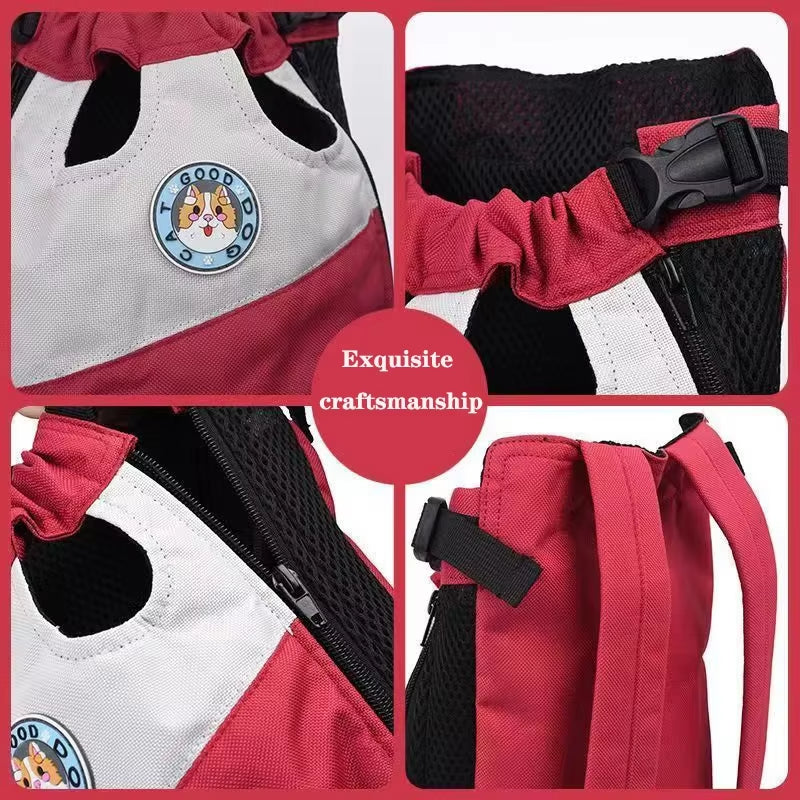 Breathable Pet Carrier Backpack for Small Dogs & Cats – Durable Mesh Outdoor Travel Bag