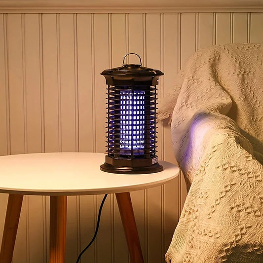 Powerful Outdoor Mosquito Zapper – UV LED Insect Trap with Electric Shock – Safe & Chemical-Free Pest Control